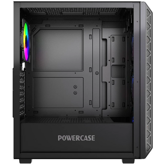  Корпус Powercase Mistral S4B (CMSB-L4), Tempered Glass, 4x 120mm FRGB Fans, чёрный, ATX 
