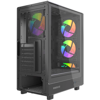  Корпус Powercase Mistral A4B (CMAB-L4), Tempered Glass, 4x 120mm FRGB Fans, чёрный, ATX 