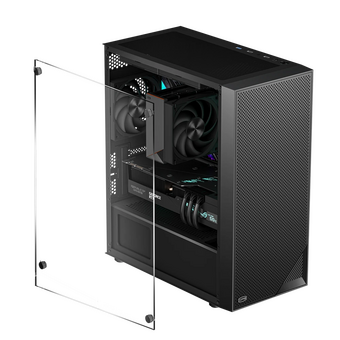  Корпус PCCOOLER C3B310 BK, Mesh Mid Tower, Black, TG, no fans mATX, mITX 1x2.5", 2x3.5", 5xPCI (без БП) 