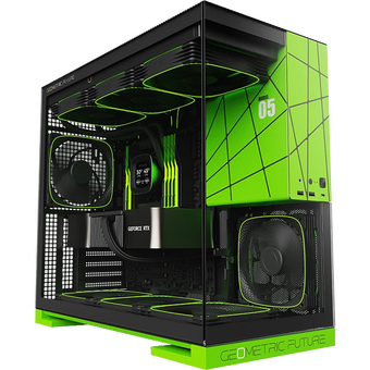  Корпус Geometric Future Model 5 NV Style Limited Edition with fans (1AM5WKNV01100) / mid tower, E-ATX / 5x140mm ARGB fans 