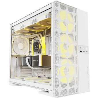  Корпус Geometric Future Model 5 Vent White with fans (1AM5VTWT01100) / mid tower, E-ATX / 5x140mm ARGB fans 