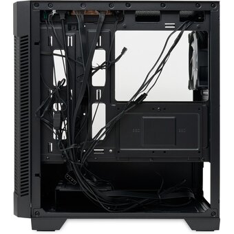  Корпус HSPD M330 (M330-TGBK-ARGB), без БП, Mesh Mini-tower, Black, TG, 0.6 SPCC, 3x120mm ARGB mATX, mITX 175/330/160mm 2x2.5", 4xPCI 1xUSB-A 3 