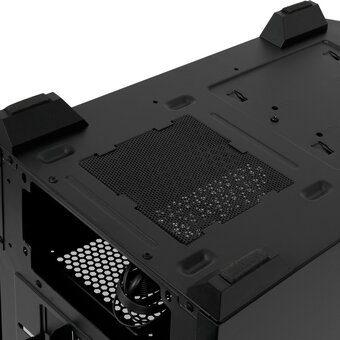  Корпус HSPD M330 (M330-TGBK-ARGB), без БП, Mesh Mini-tower, Black, TG, 0.6 SPCC, 3x120mm ARGB mATX, mITX 175/330/160mm 2x2.5", 4xPCI 1xUSB-A 3 