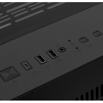  Корпус HSPD F330 (F330-TGBK-ARGB), без БП, Panoramic Mini-tower, Black, TG, 0.5 SPCC, 3x120mm ARGB mATX, mITX 160/400/200mm 1x2.5", 2x3.5", 4x 