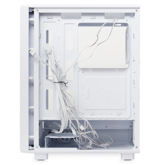  Корпус HSPD M510 (M510-TGWH-ARGB), без БП, Mesh Mid Tower, White, TG, 0.5 SPCC, 4x120mm ARGB ATX, mITX 180/280/160mm 1x2.5", 7xPCI 2xUSB-A 3.0 