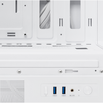  Корпус HSPD F510 (F510-TGWH-ARGB), без БП, Panoramic Mid Tower, White, TG, 0.5 SPCC, 3x120mm ARGB ATX, mITX 180/280/160mm 1x2.5", 7xPCI 2xUSB- 