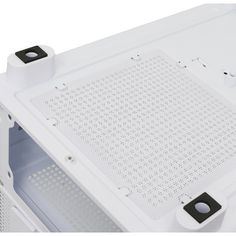  Корпус HSPD F510 (F510-TGWH-ARGB), без БП, Panoramic Mid Tower, White, TG, 0.5 SPCC, 3x120mm ARGB ATX, mITX 180/280/160mm 1x2.5", 7xPCI 2xUSB- 