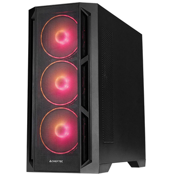  Корпус CHIEFTEC Apex Lumo GA-01B-L-OP без БП, боковая панель из зак. стекла, 3xARGB 140мм спереди, 1xARGB 140мм сзади 