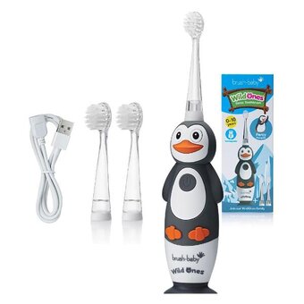  Звуковая зубная щетка Brush-Baby Sonic WildOnes BRB240 Пингвин 