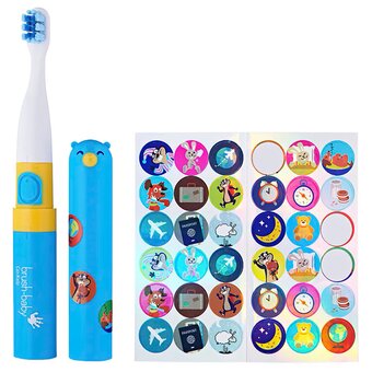  Звуковая зубная щетка Brush-Baby Go-Kidz BRB122 Blue голубая 