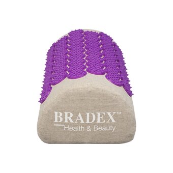  Валик акупунктурный Bradex KZ 0689 Нирвана бежевый фиолетовые шипы 