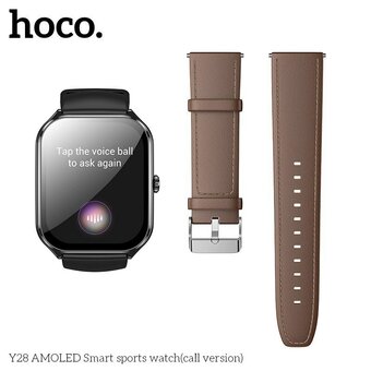  Smart-часы HOCO Y28 AMOLED Smart sports watch call version черный 