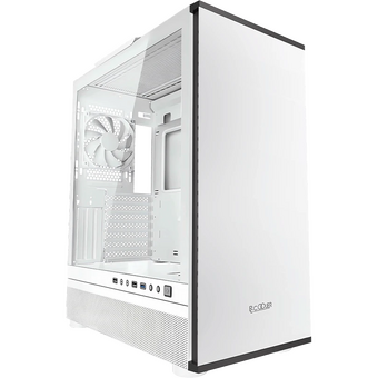  Корпус PcCooler IE200 WH, без БП, Tempered Glass Full Tower, White, TG, SPCC, 1x120mm ARGB E-ATX, ATX, mITX 180/380/220mm 4x2.5", 2x3.5" 