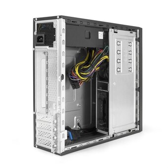  Корпус Exegate MI-641-01 EX296196RUS Desktop (mini-ITX/mATX, без БП, 2*USB+2*USB3.0, HD аудио, черный) 