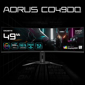  Монитор Gigabyte Aorus Gaming monitor CO49DQ-EK Black 