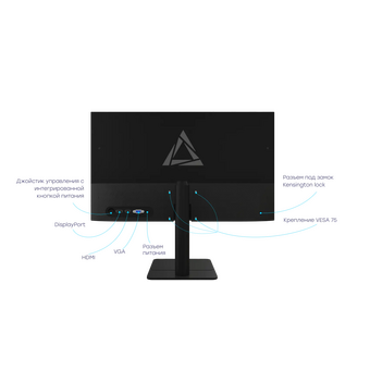  Монитор Delta Computers Сова ОМ238I.FHD.AS.01.P2 черный 