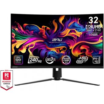  Монитор MSI MPG 321CURX QD-OLED черный 9S6-3DD64T-003 