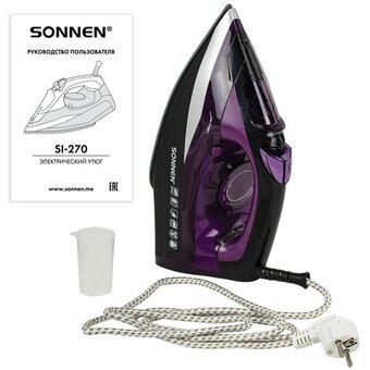 Утюг Sonnen SI-270 (455280) черный/фиолетовый 