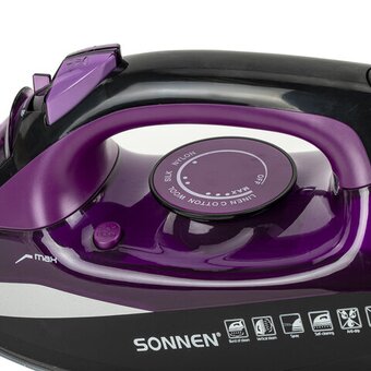  Утюг Sonnen SI-270 (455280) черный/фиолетовый 