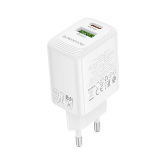  СЗУ BOROFONE BN29 Fuente PD30W+QC3.0 charger white 