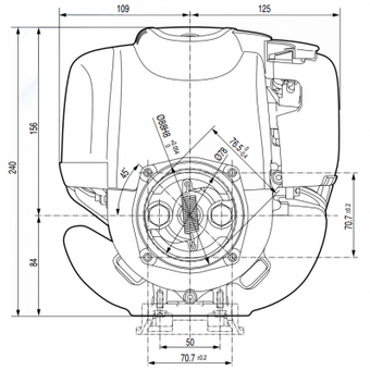  Двигатель Honda GX35T-ST4-OH 