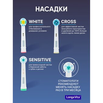  Зубная щетка Longa Vita KAB-4 розовая 
