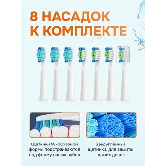 Набор зубных электрощеток Bitvae D2 Daily Toothbrush D2+D2 Bundle (B+W) 