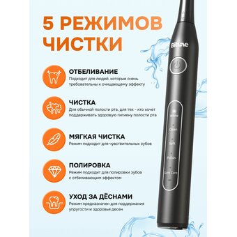  Набор зубных электрощеток Bitvae D2 Daily Toothbrush D2+D2 Bundle (B+W) 