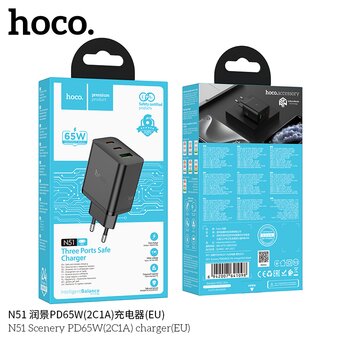  СЗУ HOCO N51 Scenery PD65W2C1A черный 