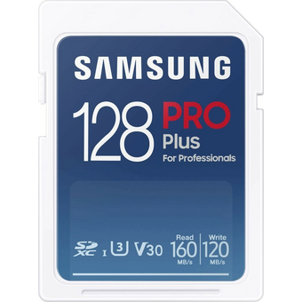  Карта памяти Samsung Pro Plus (MB-SD128SB/WW) SDXC 128GB с адаптером USB, R 180 МБ/с 
