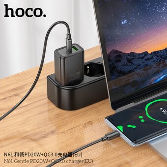  СЗУ HOCO N61 Gentle PD20W+QC3.0 черный 