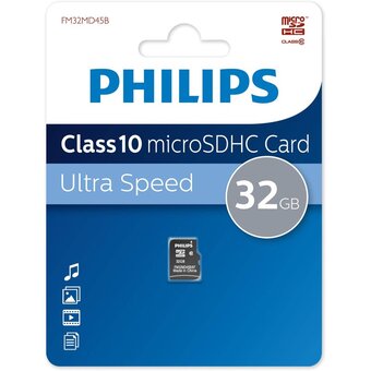  Карта памяти PHILIPS FM32MD45B/97 32GB microSDHC Class 10 