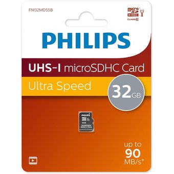  Карта памяти PHILIPS FM32MD55B/97 32GB High Speed microSDHC Class 10 90MB/s 