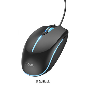  Мышь HOCO GM37 Wonderful игровая с подсветкой черный 