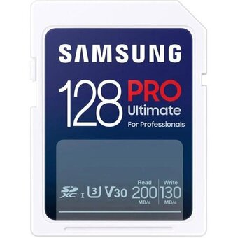  Карта памяти Samsung Pro Ultimate (MB-SY128S/WW) SDXC 128GB, W130МБ/с R200МБ/с 