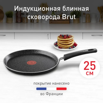  Сковорода TEFAL 04234525 Brut 25см 