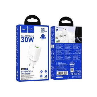  СЗУ HOCO N63 Gentle PD30W+QC3.0 белый 