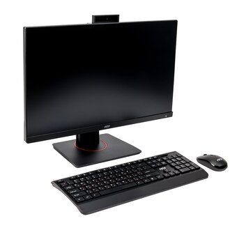  Моноблок Hiper V6 (V6-i3141R16N5H6FBI6EPBMKWP) 23.8"(1920x1080 (матовый) IPS)/Intel Core i3 14100(3.5Ghz)/16384Mb/512PCISSDGb/noDVD/BT/WiFi/war 1y/6.4 