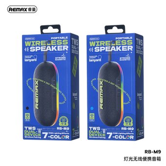  Портативная акустика REMAX RB-M9 Portable Wireless Speaker with Lights 7W черный 