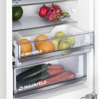  Встраиваемый холодильник-морозильник MAUNFELD MBF193SLFWGR Inverter 
