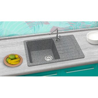  Кухонная мойка Berge BR-7602 графит 