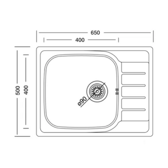  Кухонная мойка Kromevye Atlas EX 180 D 