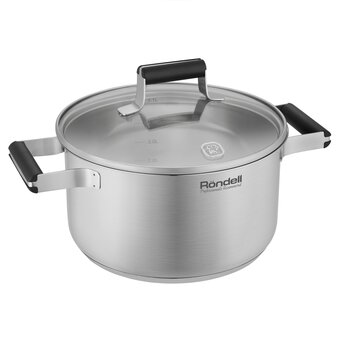  Кастрюля Rondell Bayoneta RDS-1808 5.1л с крышкой стальной 