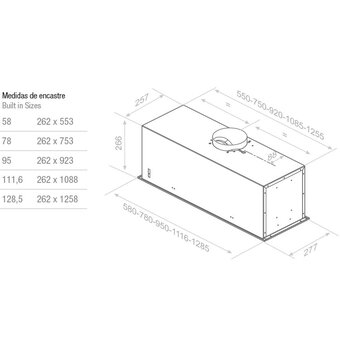  Вытяжка PANDO Evo/580.11 Inox V.850 SEC 