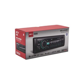  Автомагнитола ACV AVS-401UBW (1din/База 36мм/белая/Bluetooth/USB/TYPE-C/AUX/SD/FM/4*50) 