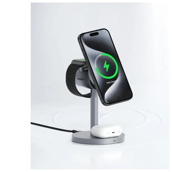  Беспроводное зарядное устройство Aukey LC-MC311 3in1 Qi2 