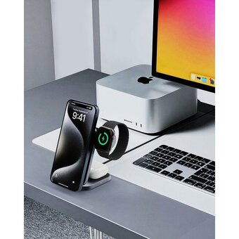  Беспроводное зарядное устройство Aukey LC-MC312 3in1 Travel Qi2 
