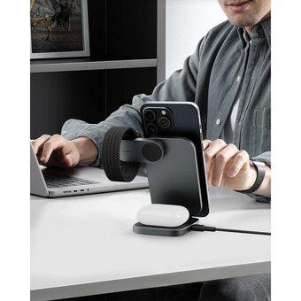  Беспроводное зарядное устройство Aukey LC-MC312 3in1 Travel Qi2 