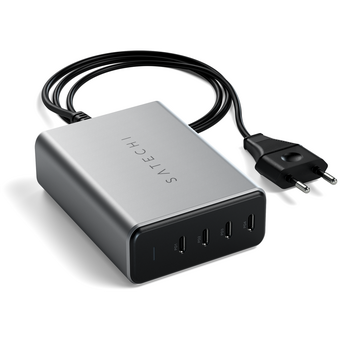  Зарядное устройство Satechi ST-UC165GM-EU 165W USB-C 4-Port PD GaN Charger Space Gray 