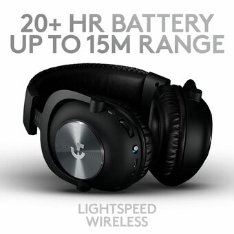  Наушники с микрофоном Logitech G Pro X Lightspeed черный (981-000908) 